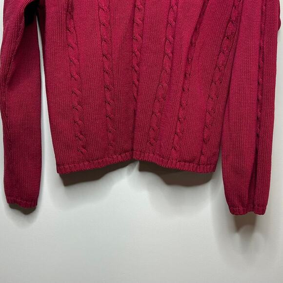 Talbots Vintage V-Neck Sweater Size XL Pullover Cable - Picture 8 of 8